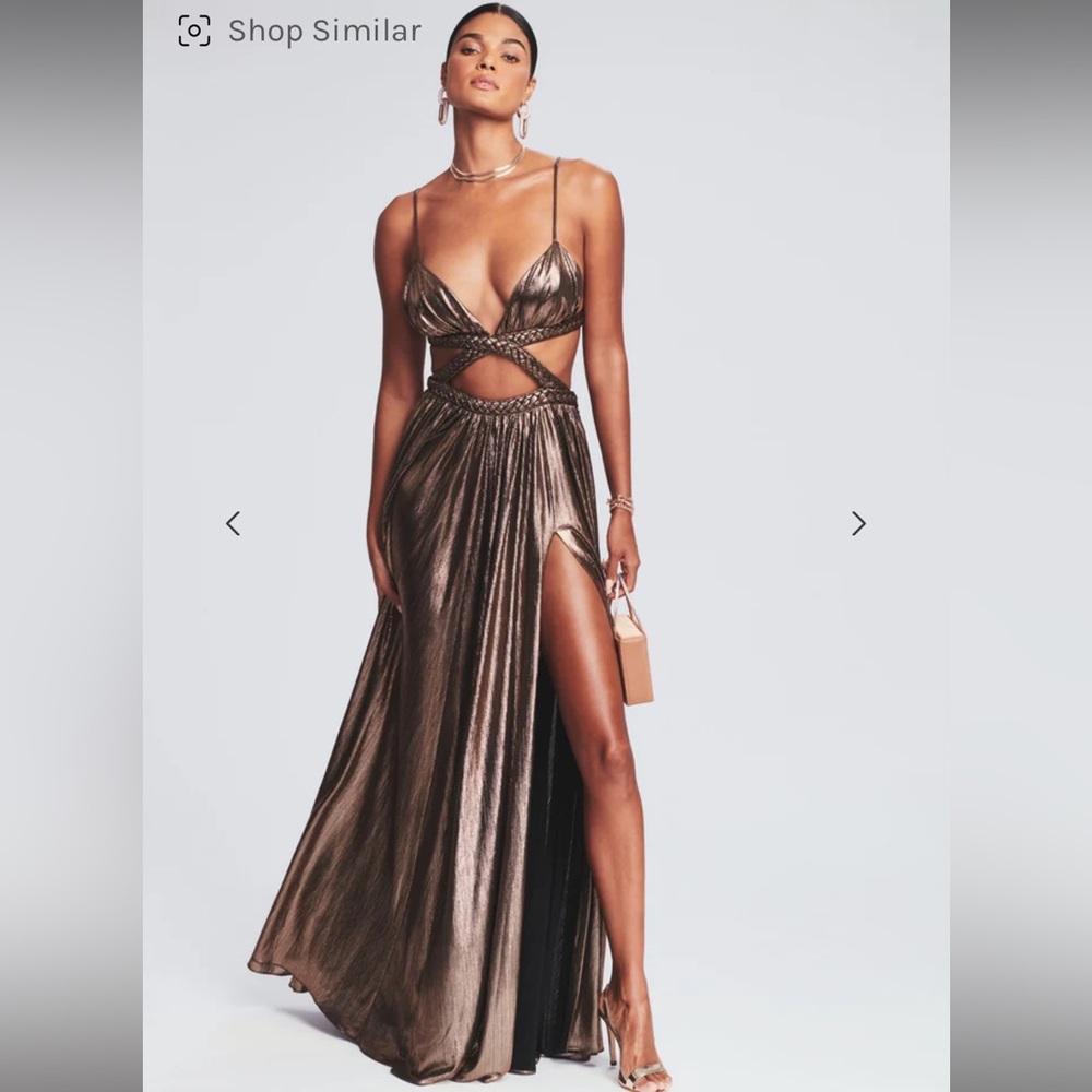 NWT Metallic Bronze Retrofete Jett Dress